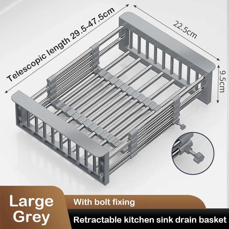 Expandable Kitchen Sink Drain Rack