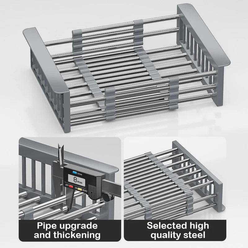 Expandable Kitchen Sink Drain Rack
