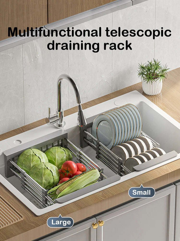 Expandable Kitchen Sink Drain Rack