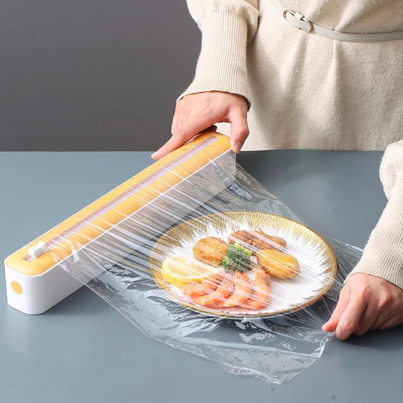 Food Film & Foil Dispenser with Cutter