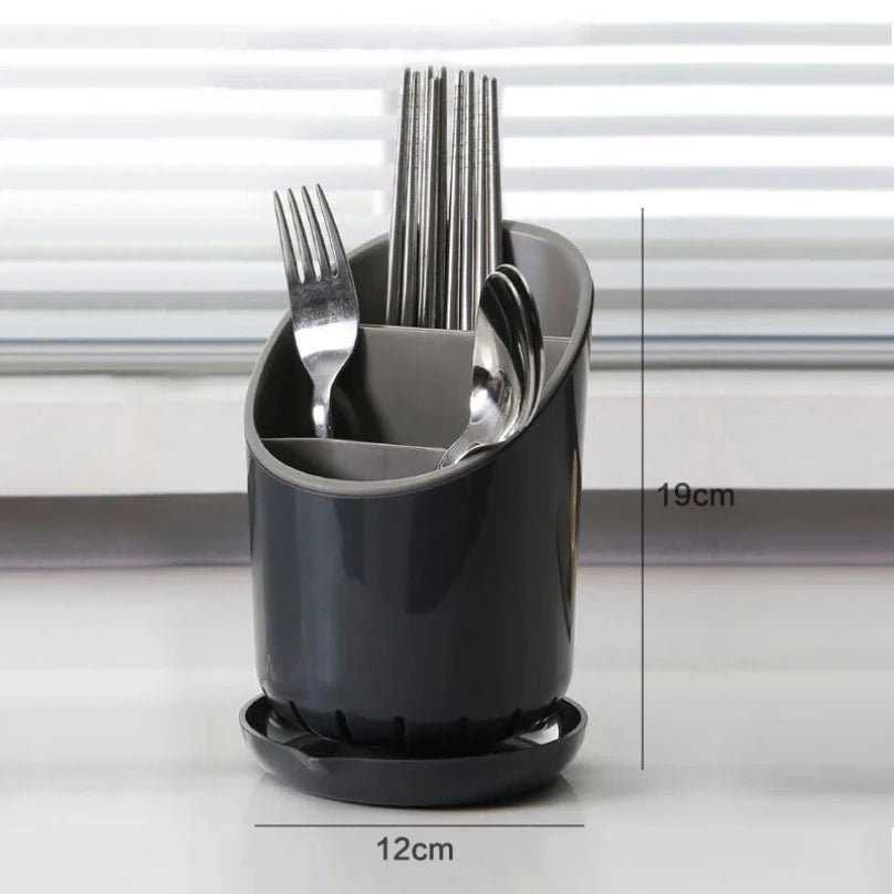Chopsticks Storage Holder with Drain Tray
