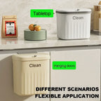 12L Wall-Mounted Kitchen Trash Bin with Lid