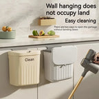 12L Wall-Mounted Kitchen Trash Bin with Lid