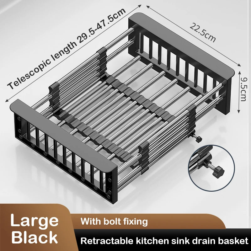 Expandable Kitchen Sink Drain Rack