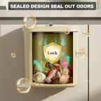 12L Wall-Mounted Kitchen Trash Bin with Lid