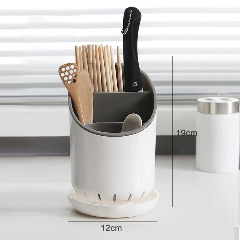 Chopsticks Storage Holder with Drain Tray