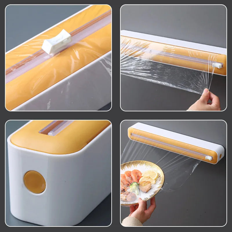 Food Film & Foil Dispenser with Cutter