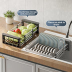 Expandable Kitchen Sink Drain Rack